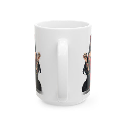 Black Cats Only Ceramic Mug - 11oz Perfect for Cat Lovers and Halloween Enthusiasts