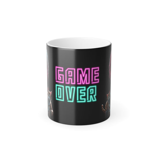 Color Morphing Mug - Game Over Theme, 11oz