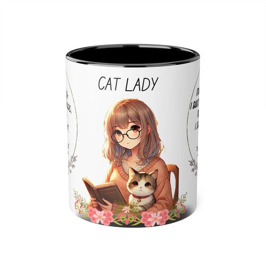 Cat Lady Accent Mug - 11oz | Perfect Gift for Cat Lovers | Cozy Home Vibe