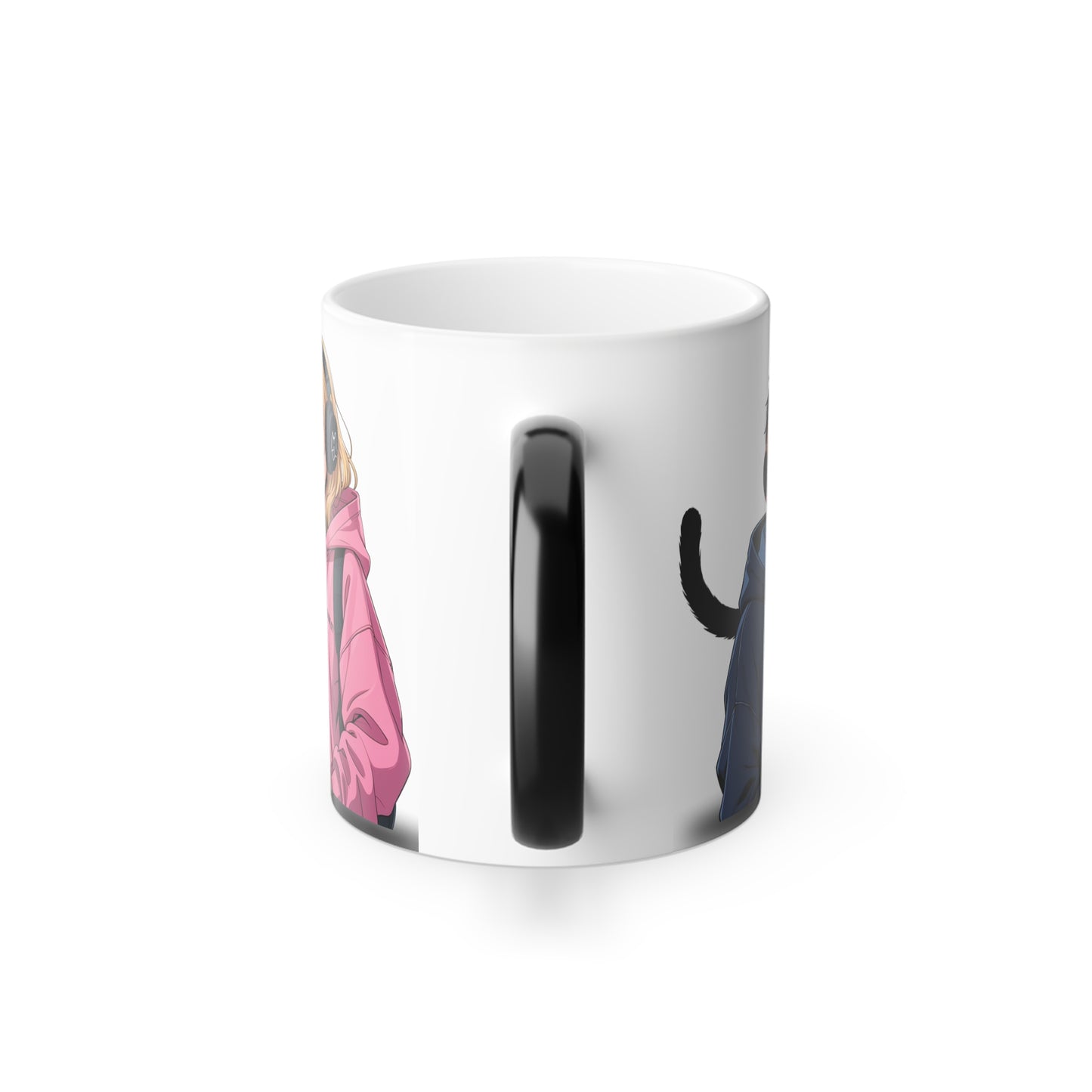 Color Morphing Mug - Game Over Design, Perfect Gift for Gamers and Cat Lovers