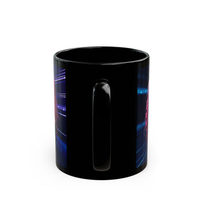 Gaming-Themed Black Mug – 'Game Over' Design, Perfect for Gamers and Cat Lovers