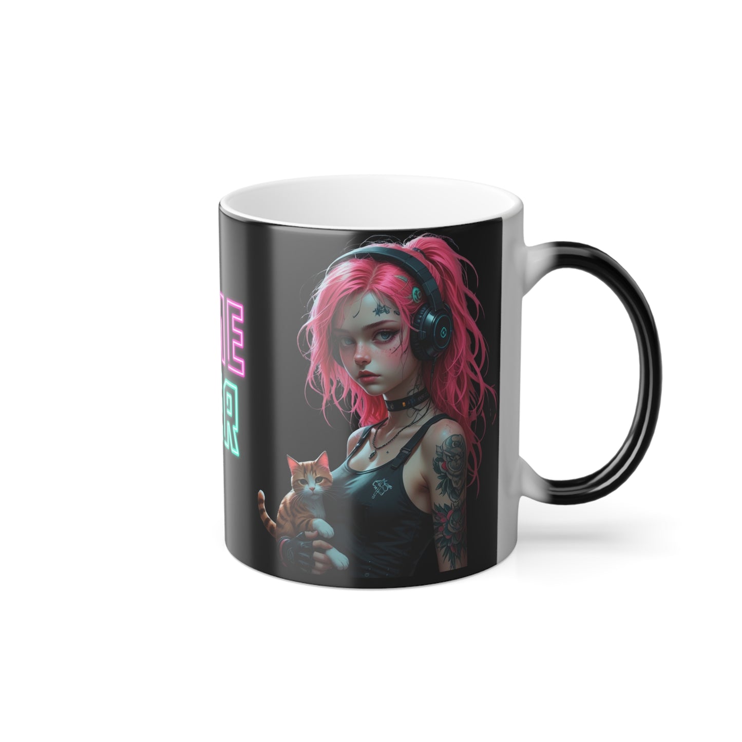 Color Morphing Mug - Game Over Theme, 11oz