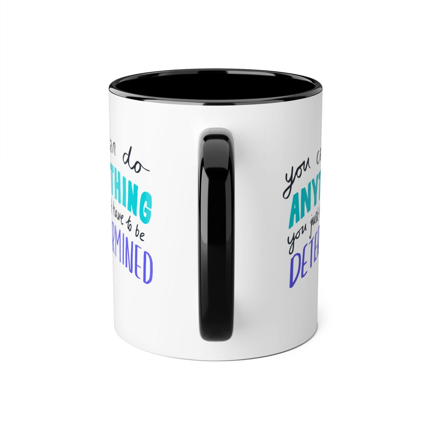 Inspirational Cat Lover Mug - 11oz Accent Coffee Cup with ‘You Can Do Anything’ Design