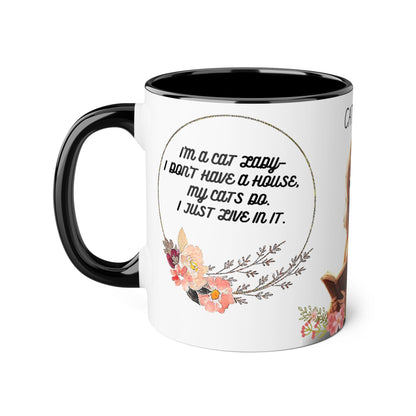 Cat Lady Accent Mug - 11oz | Perfect Gift for Cat Lovers | Cozy Home Vibe